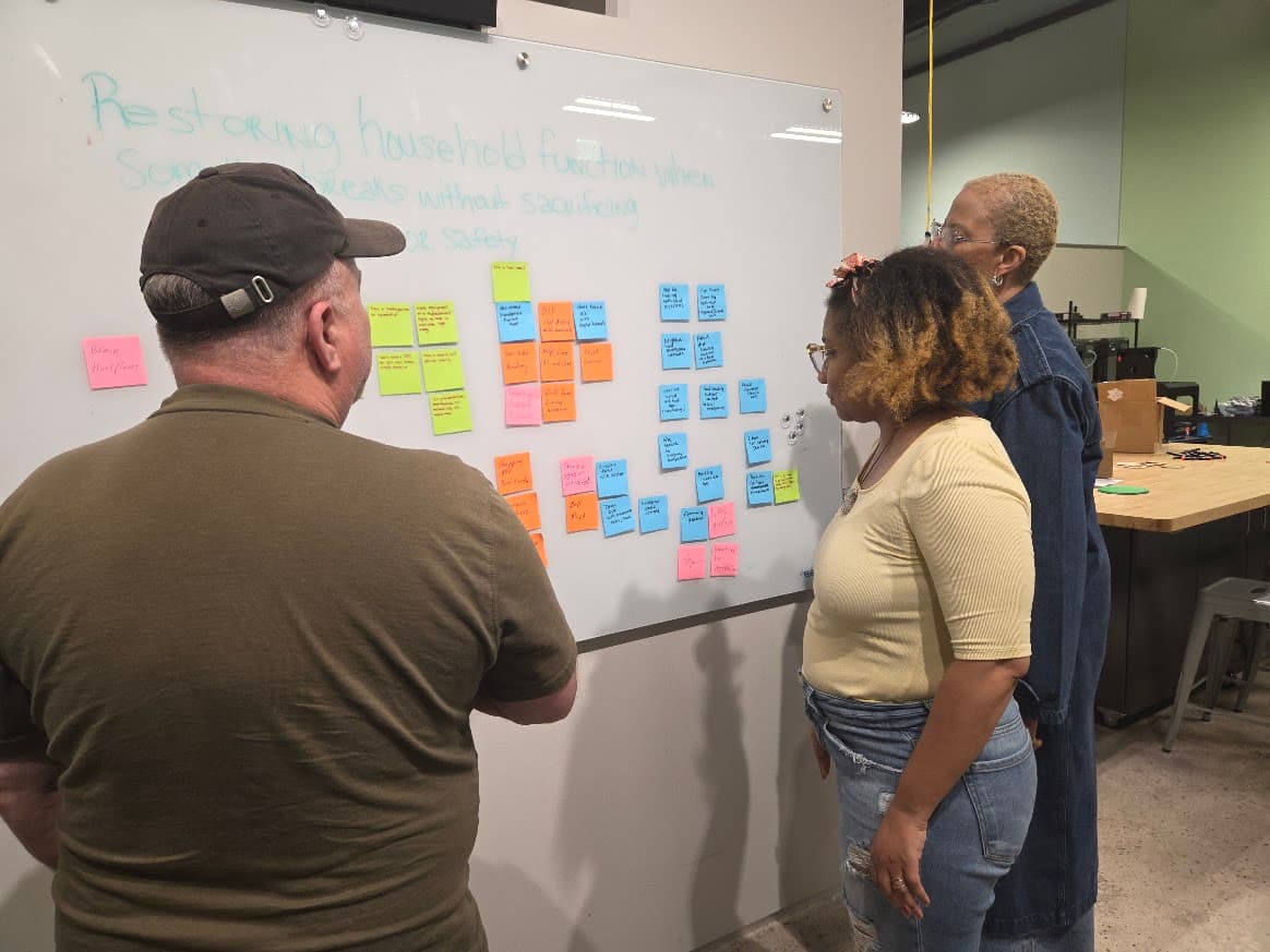 Ebrahim facilitating a design thinking session at the Velocity Center